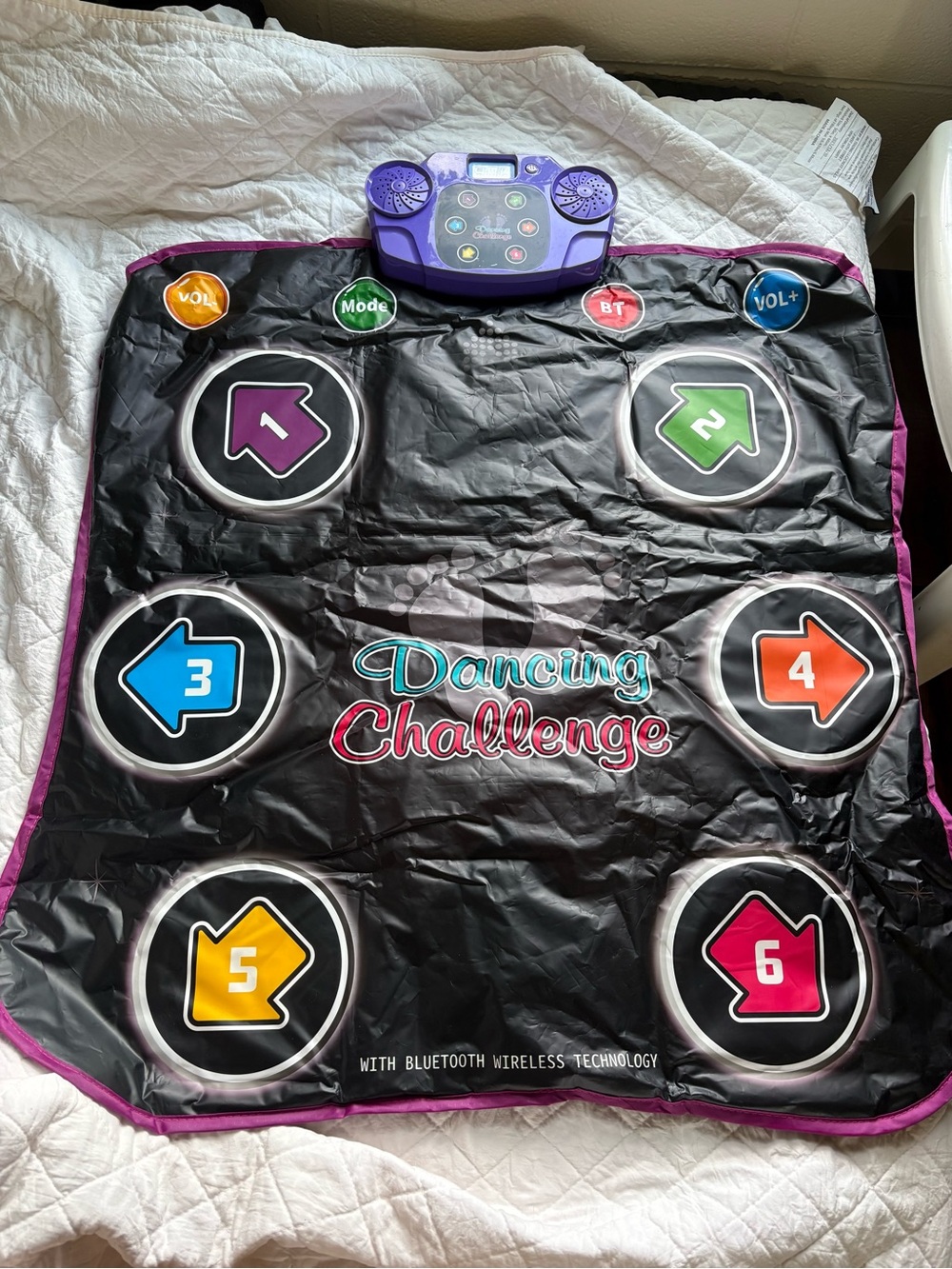 Dancing Challenge Bluetooth Dance Mat - Black/Purple